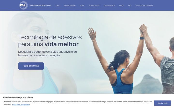 Screenshot of comprepax.com