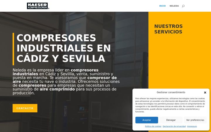 Screenshot of compresorescadiz.com