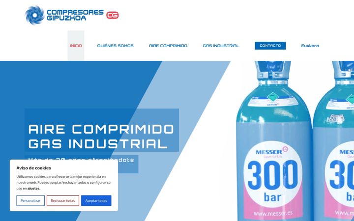 Zrzut ekranu compresoresgipuzkoa.net
