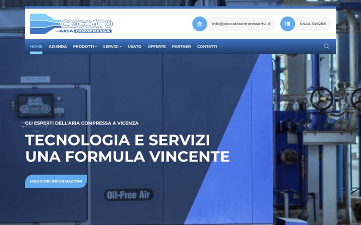 Screenshot of compressoriceccato.net