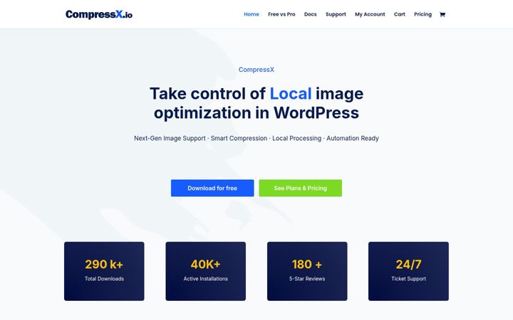 Screenshot van compressx.io