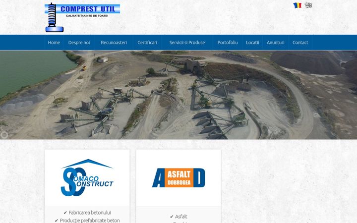 Screenshot of comprestutil.ro