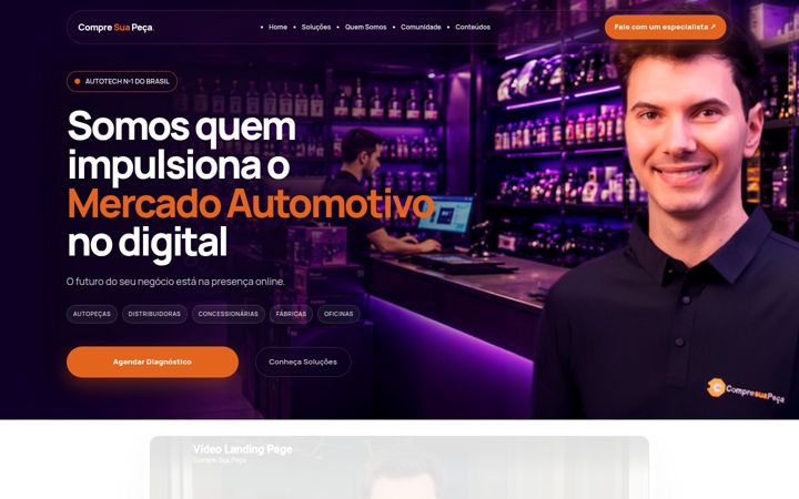 Screenshot of compresuapeca.com.br