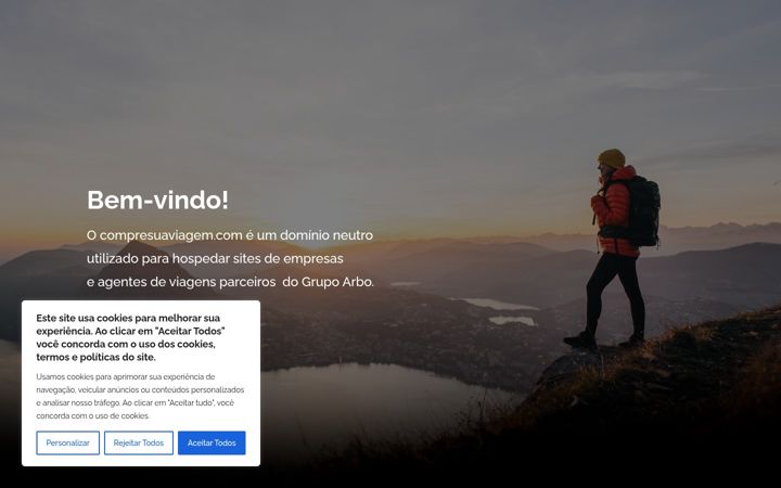 Screenshot of compresuaviagem.com