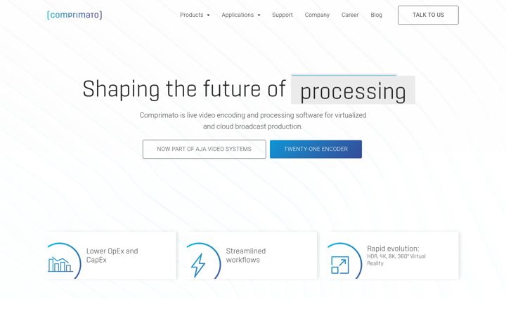 Screenshot of comprimato.com