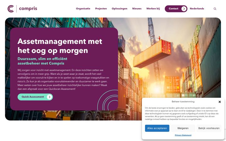 Skjermbilde av compris.eu