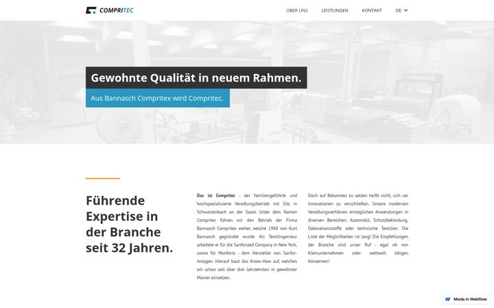 Screenshot of compritec.com