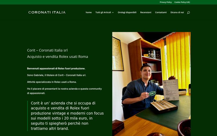 Screenshot of comprocoronatiitalia.it