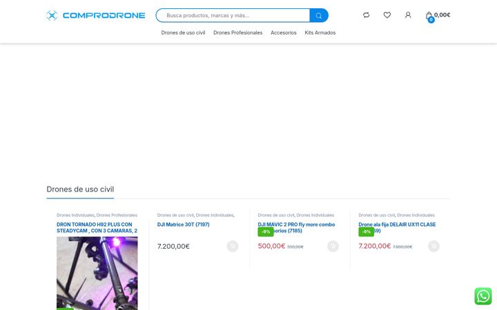 Screenshot of comprodrone.com