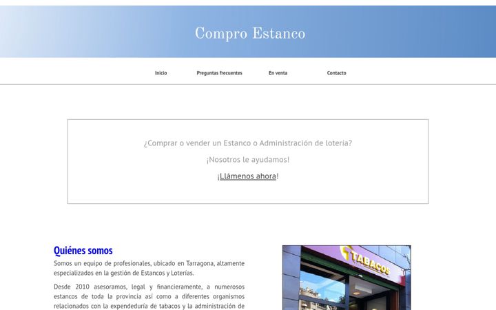 Screenshot of comproestanco.com
