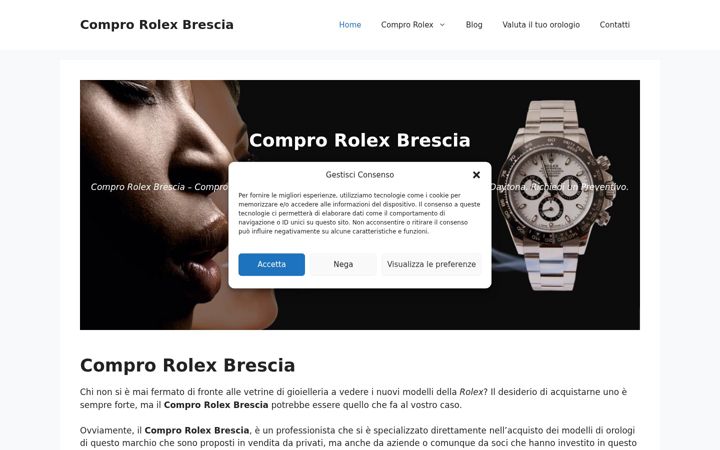 Screenshot of comproevendorolexbrescia.it