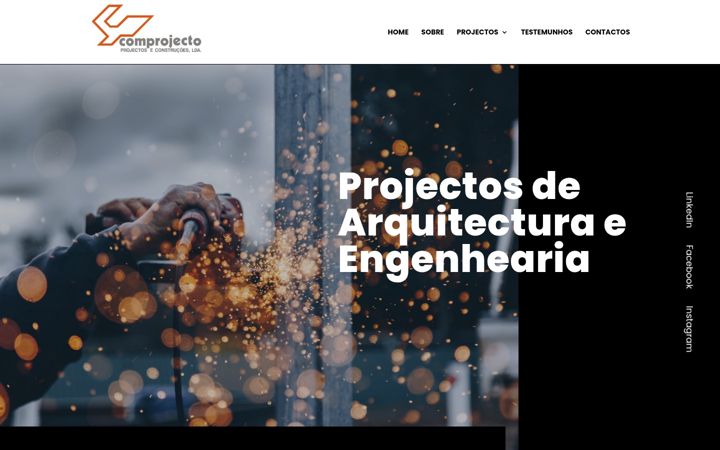 Screenshot of comprojecto.pt