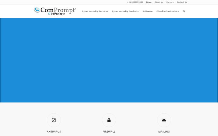 Skjámynd af comprompt.co.in