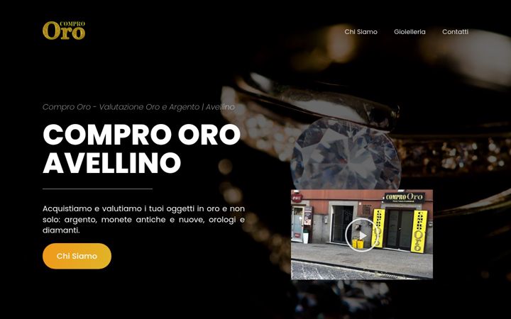 Skärmbild av comprooroavellino.it