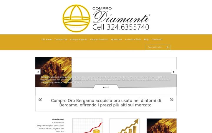 Skärmbild av comproorobergamo.it
