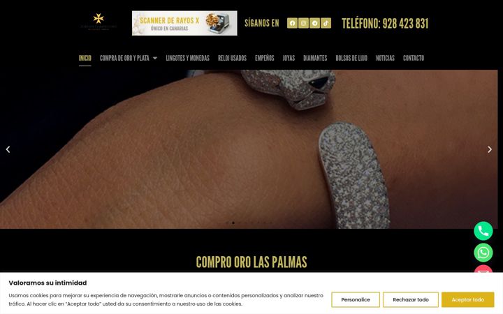 Screenshot of comproorolaspalmas.com
