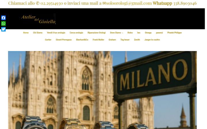 Screenshot of comproorologimilano.it