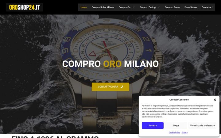 Screenshot of comprooromaciachini.it
