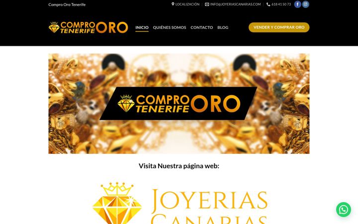 Screenshot of comproorotenerife.com