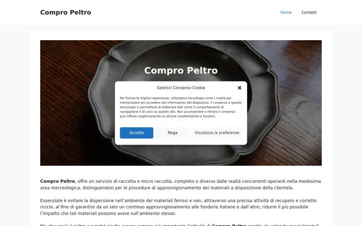 Screenshot of compropeltro.it