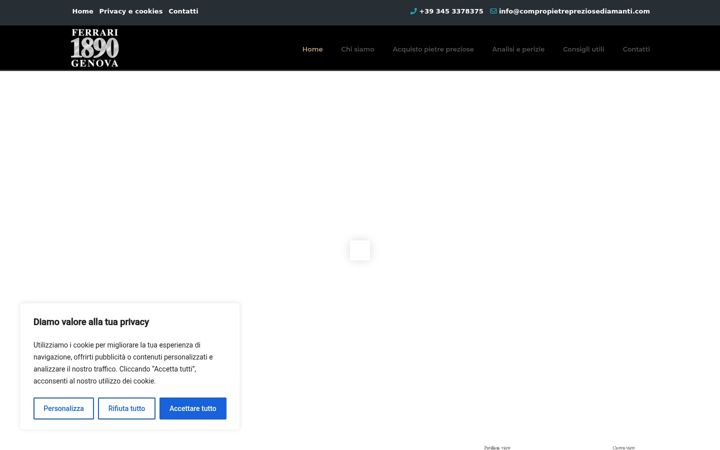Screenshot of compropietrepreziosediamanti.com