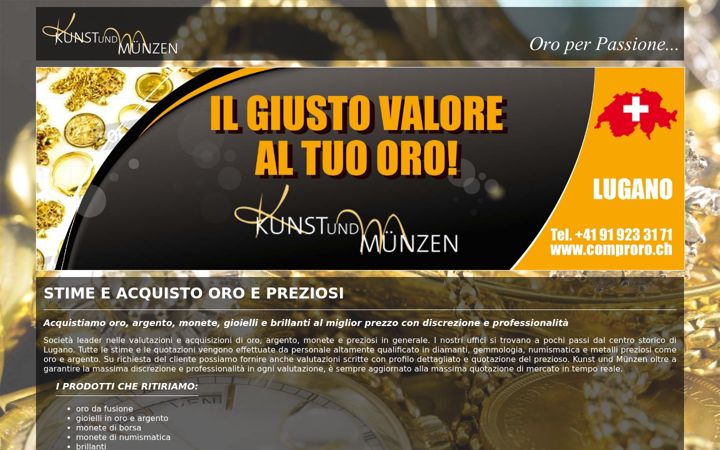 Screenshot of compropreziosi.ch