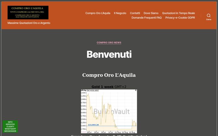 Screenshot stránky comproro.altervista.org