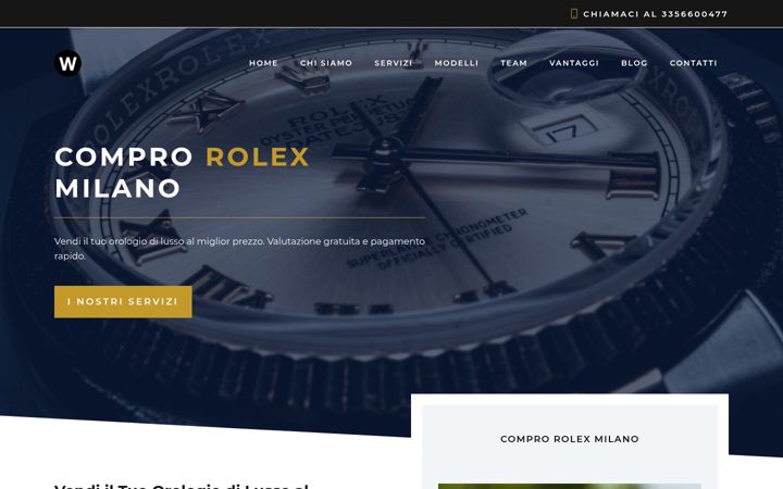 Screenshot of comprorolex.milano.it