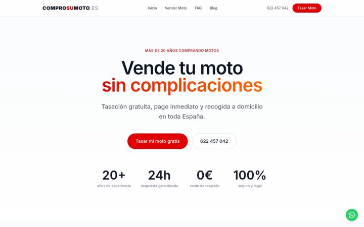 Screenshot of comprosumoto.es