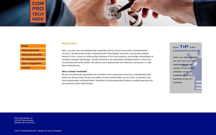 Screenshot of comprotechniek.nl