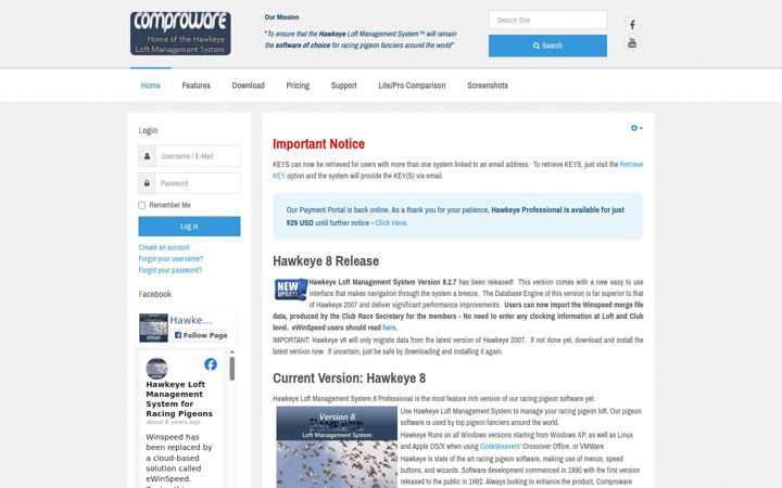 Screenshot of comproware.com