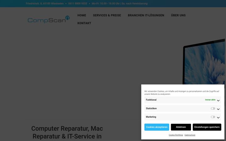 Screenshot of compscan-it.de