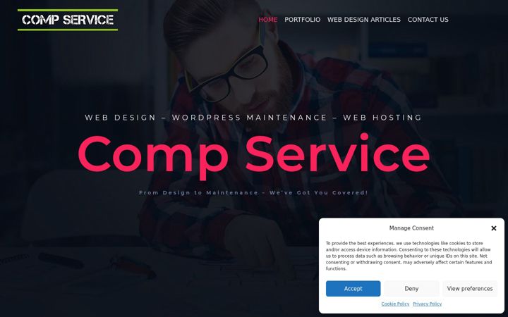 Screenshot di compservice.ie