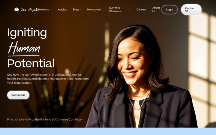 Screenshot of compsych.com