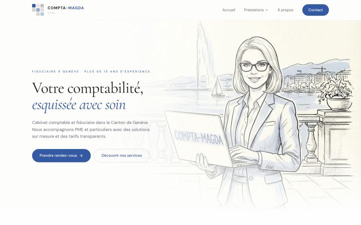 Screenshot of compta-magda.ch