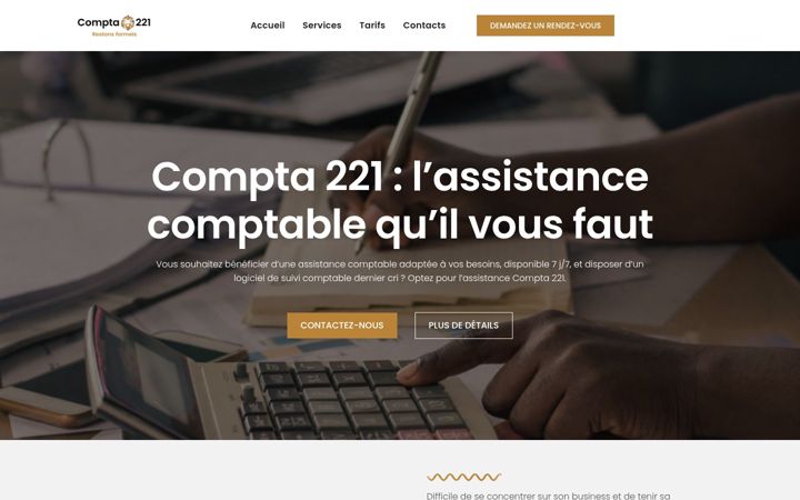 Screenshot of compta221.com