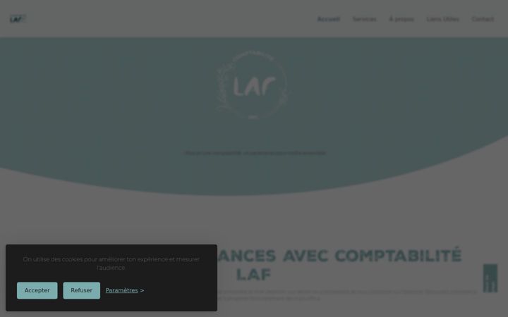 Screenshot of comptabilitelaf.com