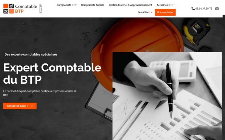 Ekrano kopija comptable-btp.fr