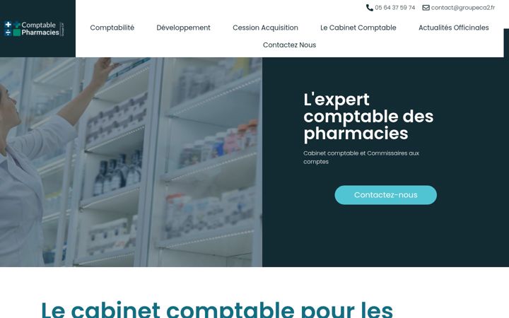 Ekrano kopija comptable-pharmacies.fr