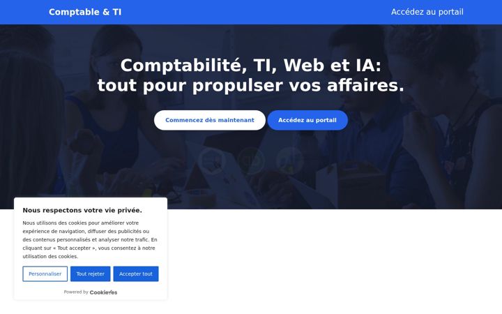 Screenshot of comptableti.com