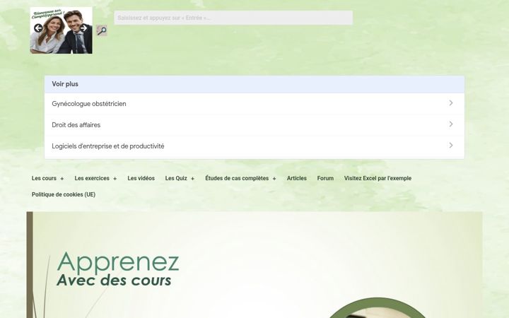 Ekrano kopija comptapprend.fr