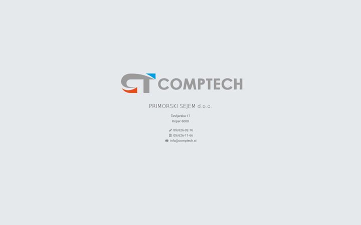 Screenshot of comptech.si