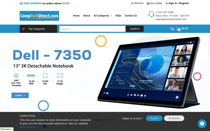 Screenshot of comptechdirect.com