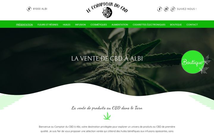 Snímek obrazovky comptoir-cbd-81.fr