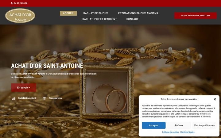 Snímek obrazovky comptoir-d-or-saint-antoine69.fr