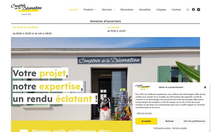 Snímek obrazovky comptoir-deco-yeu.fr