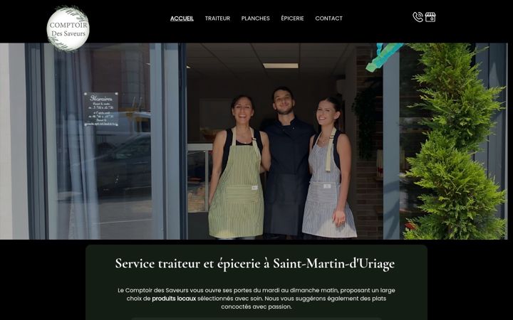 Snímek obrazovky comptoir-des-saveurs-uriage.fr