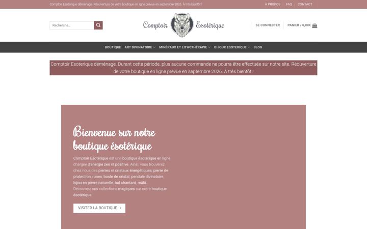 Snímek obrazovky comptoir-esoterique.fr