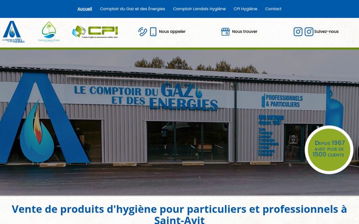 Snímek obrazovky comptoir-gaz-energies.fr