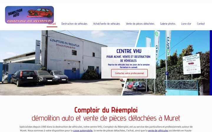 Snímek obrazovky comptoir-reemploi-muret.fr
